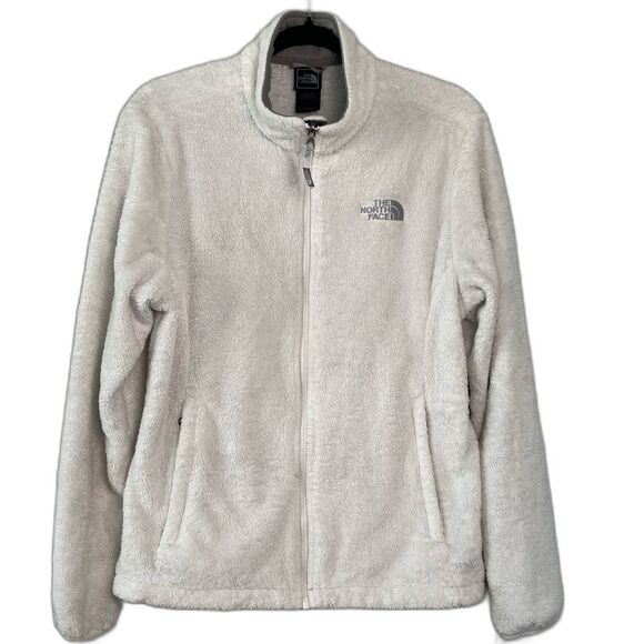 The North Face Jackets & Blazers - The North Face White Teddy Fleece Full Zip Jacket Women's Size Large